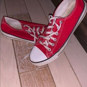 Red Converse ❤️ Womens size 8.5